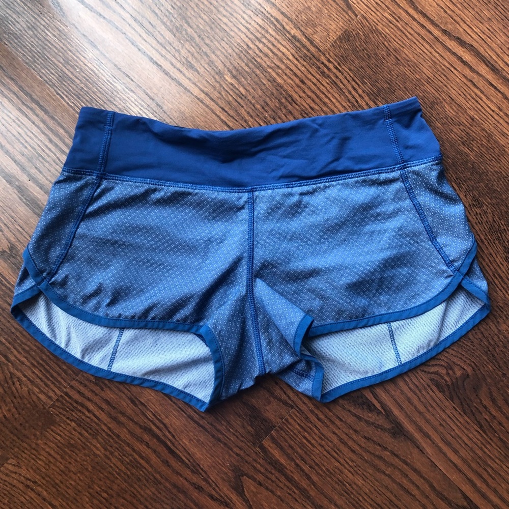 Blue Lululemon Speed up Shorts MAKE OFFERS!!